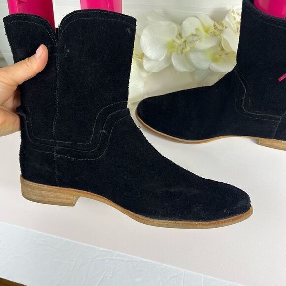 Splendid Womens Chelsea Boots size 10 leather Suede Black - Picture 4 of 15